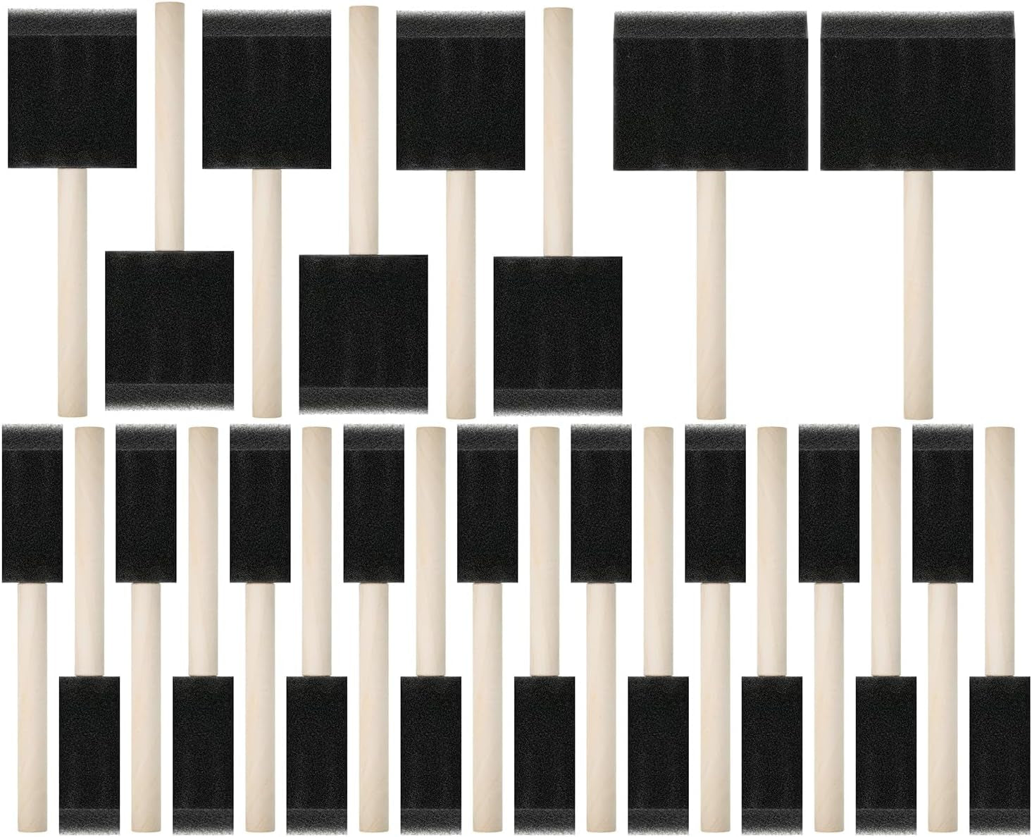 Bates- Foam Paint Brushes, Sponge Brushes, Sponge Paint Brush, Foam Brushes, Foam Brushes for Painting, Foam Brushes for Staining, Paint Sponges, Foam Brushes for Mod Podge (4 Inch)