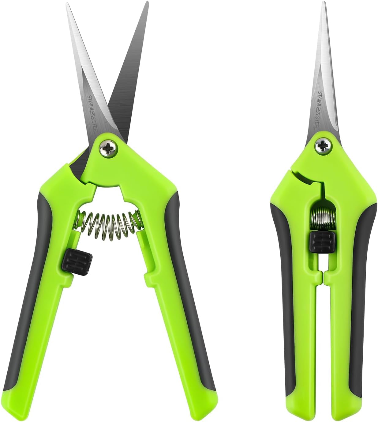 2 Ergonomic Spring-Action Scissors,Spring-Loaded Craft Shears with Stainless Steel Blades,For Cutting Intricate Details and Tight Patterns for People with Arthritis or Limited Hand Strength
