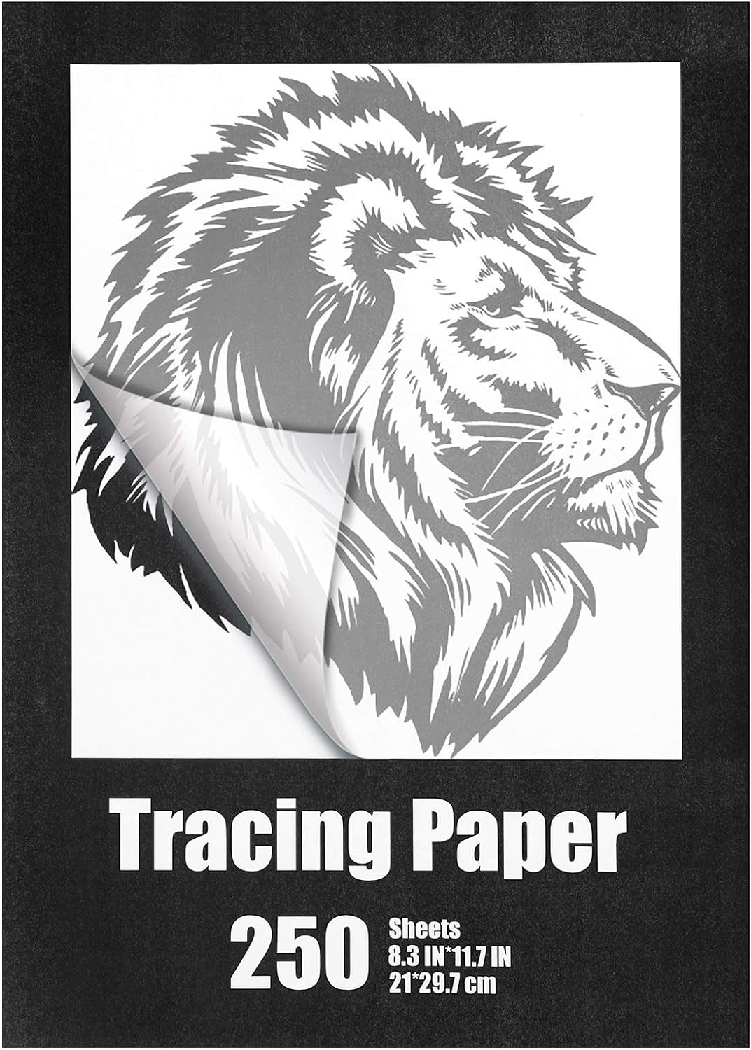 250 Sheets Tracing Paper for Drawing Light up Tracing Paper Pad Translucent Paper Sketching Tracing Paper Pencil Marker Ink DIY Crafts Painting Works(9 X 12 Inch)