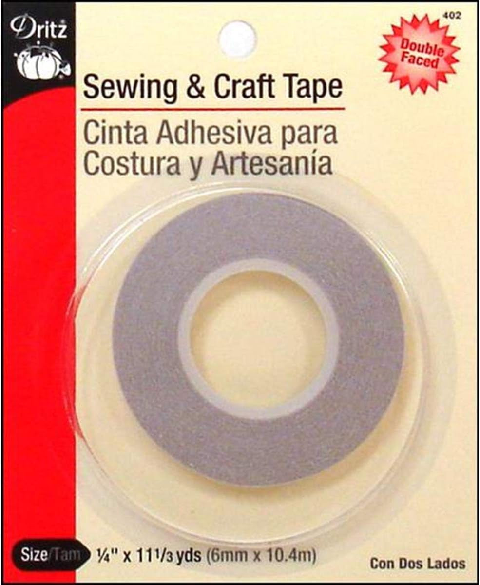 400 Sewing &amp; Craft Tape , 1/8-Inch X 8-1/3-Yard , White