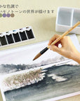 Sumikundo 15452 Watercolor Solid Ink Ink 6 Color Set
