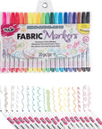 Permanent Nontoxic Fabric Markers, 20 Pack, Multicolor