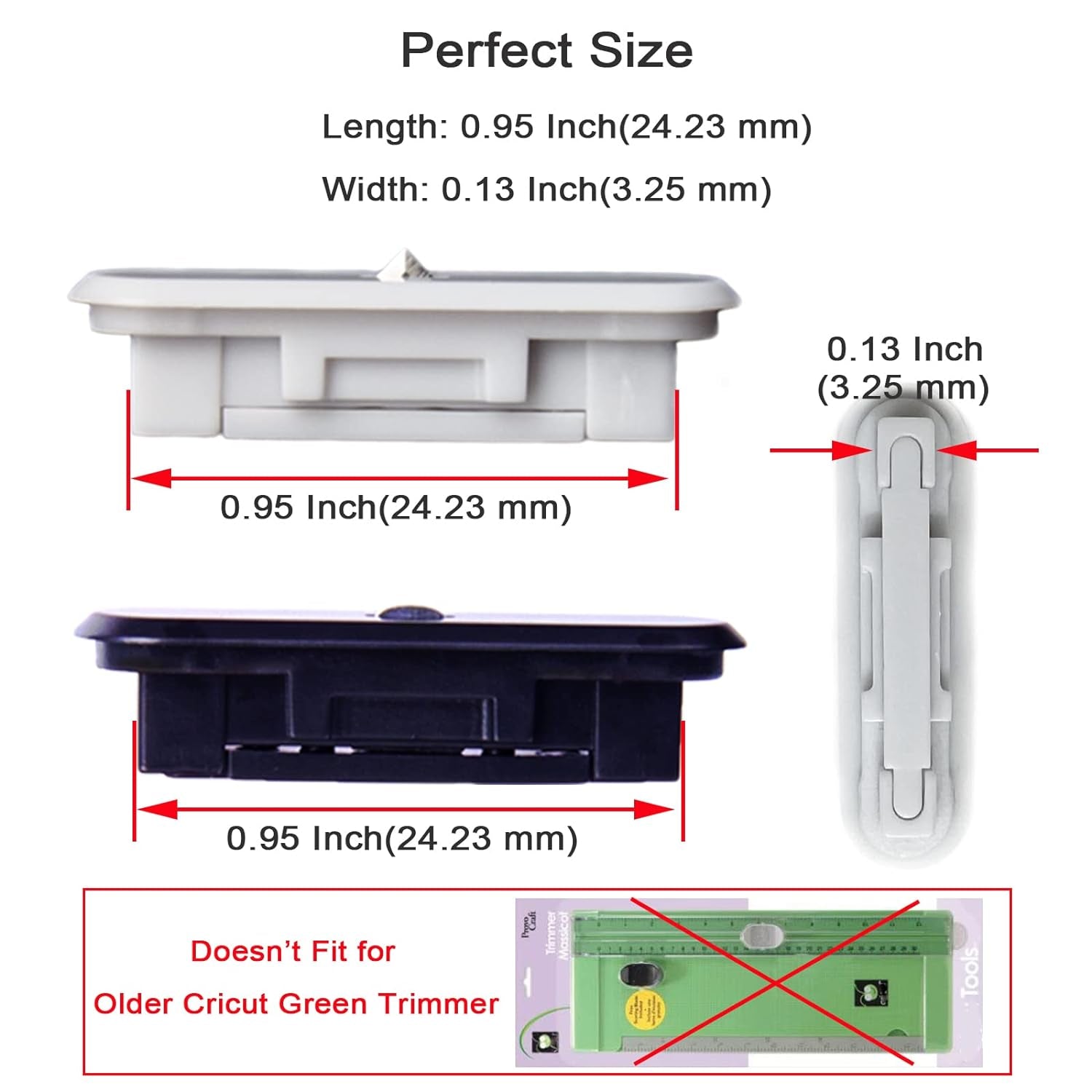 8 Pack Paper Cutter Replacement Blades for Cricut Portable Trimmer Replacement Blades for Cricut Cutter/Cricut Roll Holder/Xinart Paper Cutter(6 Cutting Blades &amp; 2 Scoring Blades)