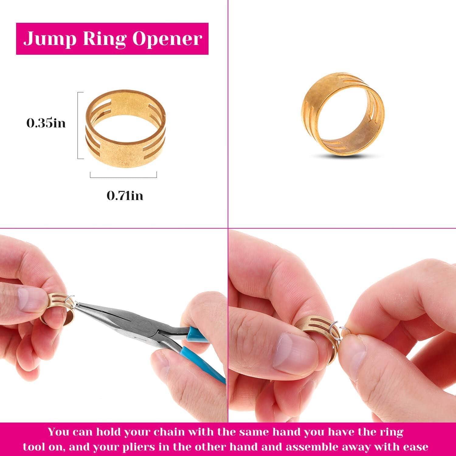 Jump Rings and Jewelry Pliers for Jewelry Making,  Jewelry Repair Kit with 1520Pcs Silver Jump Rings and 3Pcs Jewelry Pliers for Earrings, Necklaces, Rings, Bracelets and Jewelry Making Supplies