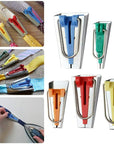 Bias Tape Makers Kit of 5 Sizes 1/4" 3/8" 1/2" 3/4" 1" DIY Quilting Tools Kit for Fabric Sewing and Quilting
