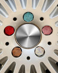 20Pcs Bling Car Wheel Nut Covers, Diamond Wheel Lug Nut Covers Hub Screw Cap Hexagonal Tire Nut Covers Protector with Removal Tool, Car Wheel Accessories Universal Car Decoration, White Size 19