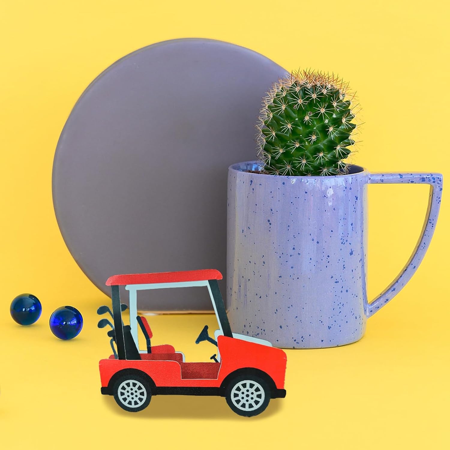 Golf Cart Cutting Dies for DIY Scrapbooking Metal Golf Tools Sport Die Cuts Embossing Stencils Template for Paper Card Making Decoration Album Craft Decor