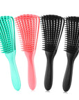 Hair Brush for Afro America/African Hair Textured 3a to 4c Kinky Wavy/Curly/Coily/Wet/Dry/Oil/Thick/Long Hair, Detangling Brush for Women (2 pcs, Pink-Black)
