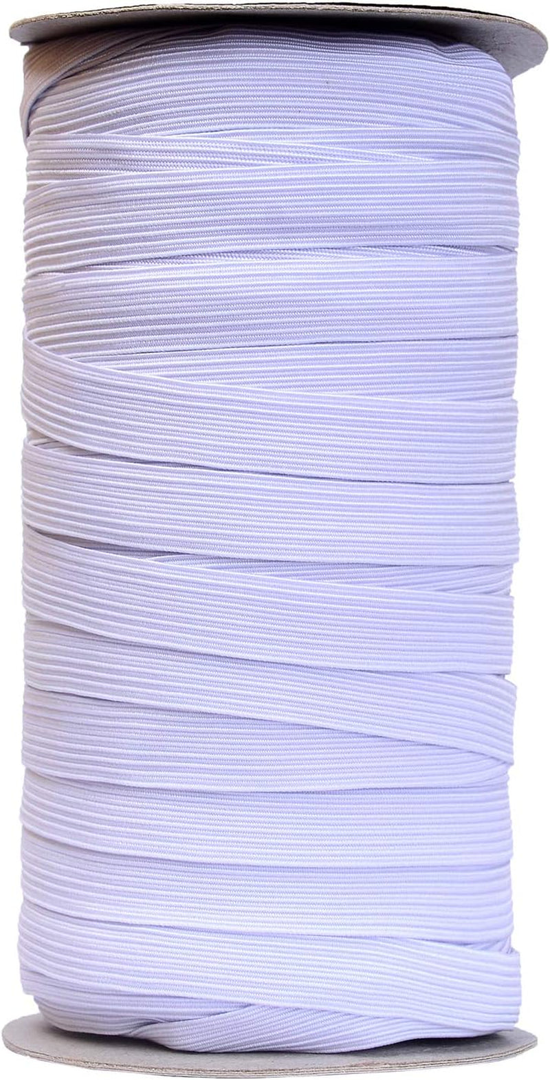 50 Yards Length 1/2" Width Flat Elastic Band for Sewing Stretch Elastic Cord for DIY Projects, Arts &amp; Crafts (Black)