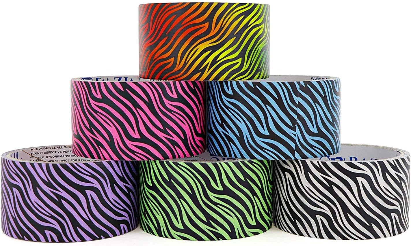 Heavy Duty Duct Tape Great for Scrapbooking, Decorating for Girls, Boys & Kids DIY Arts & Crafts Kit Home School Supplies (Pack of 6)