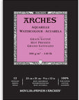 Aquarelle Watercolor Pad, Hot Pressed, 140Lb/300Gsm, 12 Sheet, 9X12 Inch,  Watercolor Paper 100% Cotton