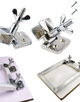 2PCS of Screen Printing Clamps Screen Frame Butterfly Hinge Clamp for Silk Screen Printing Frame Machine,For Fixing Screen Printing Mesh,Screen Printing Press DIY Tool Include 4 Screws