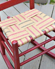 10 Yards Width 2" Roll Natural Burlap Red Line Jute Webbing Ribbon Upholstery Chair Webbing Tape for Outdoor DIY Gear Repai (Red Stripes)