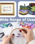 Crafts Floss, Cross Stitch Threads, Friendship Bracelets Floss, Cotton Thread Cross-Stitch Thread for Cross Stitching, Embroidery, DIY Bracelets, Friendship Bracelets Floss Craft Projects