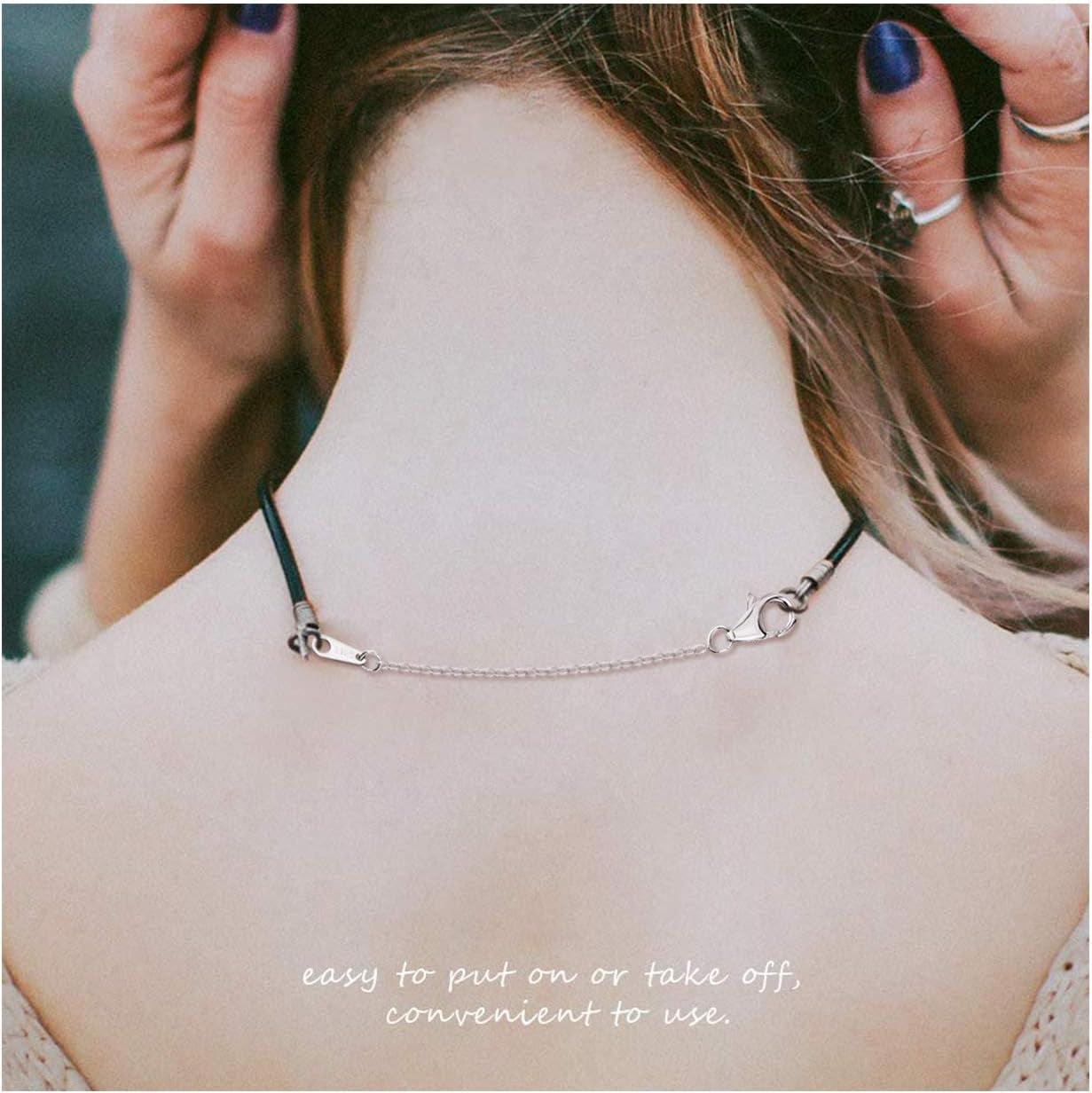 Necklace Extender White Gold Chain Extender 925 Sterling Silver Necklace Bracelet Anklet Extenders Chain Extension for Jewelry Making (1 2 3 Inch)