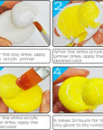 50Ml Air Dry Clay Varnish，Air Dry Clay Sealant for Airdry Clay，Air Dry Clay Glaze Can Not Only Used to Prevent Clay Cracking, Scratches, and Wear,It Can Also Having a Glossy Glaze Effect (Gloss)