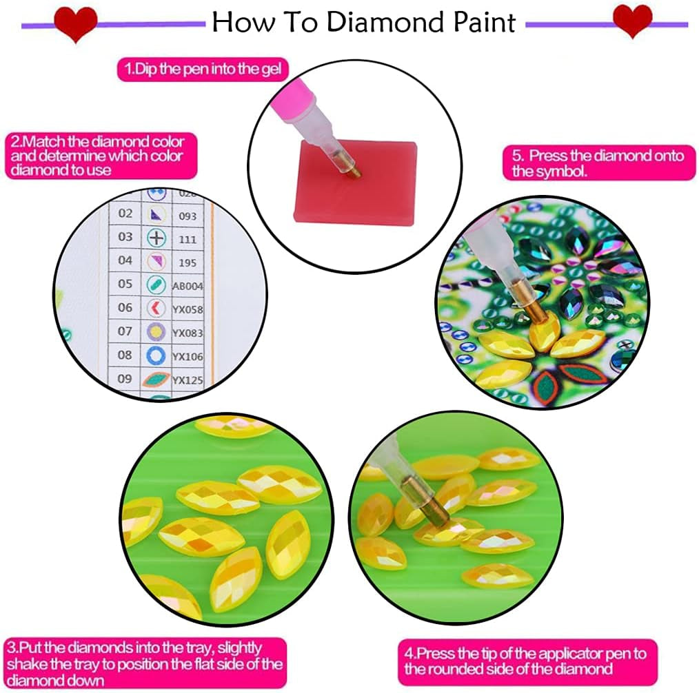 5D Peacock Diamond Painting Kits Hanging Pendants Wall Art Colored Imitation Glass Art Point Drill Crystal Diamond Art Window Pendants Home Garden Wall Door Birthday Festival Gifts