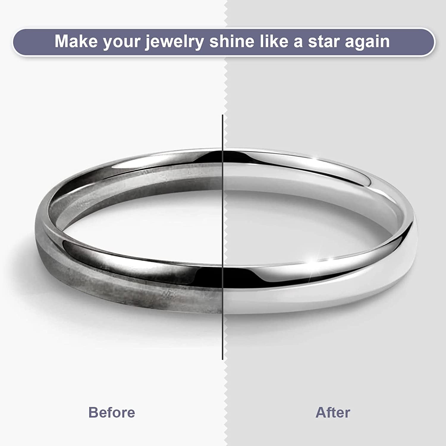 2 PCS Jewelry Cleaning and Polishing Cloth, 100% Pure Cotton Silver Polishing Cloth for Sterling Silver & Gold & Platinum Jewelry and Large Silverware, Reusable Soft Jewelry Cleaning Cloth