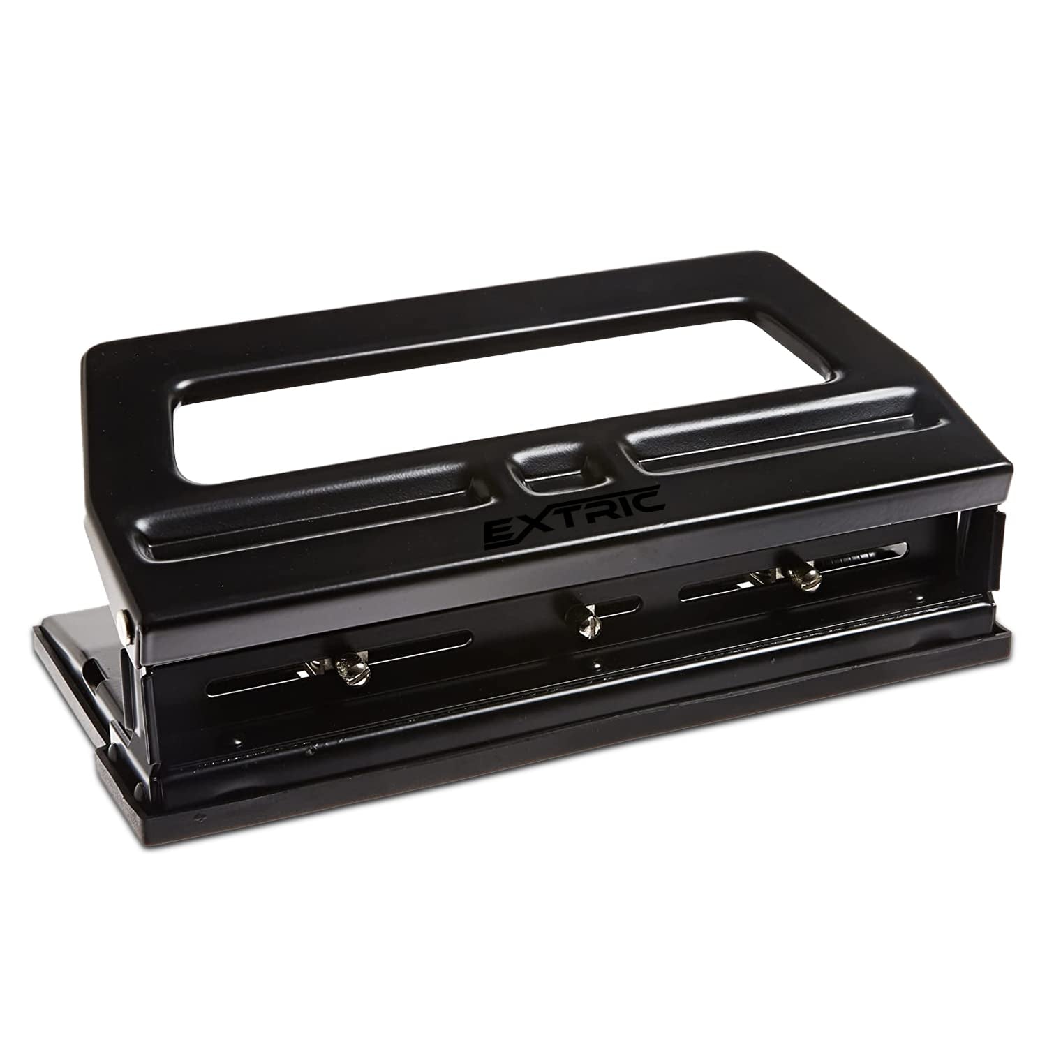 Heavy Duty 3 Hole Punch Heavy Duty Adjustable 3 Hole Punch 30 Sheet Capacity Hole Puncher Black Metal Hole Puncher 3 Ring