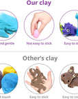 Air Dry Clay, 24 Colors Modeling Clay Kit with 3 Sculpting Tools, Magic Foam Clay for Kids and Adults, DIY Molding Clay Gift for Boys and Girls