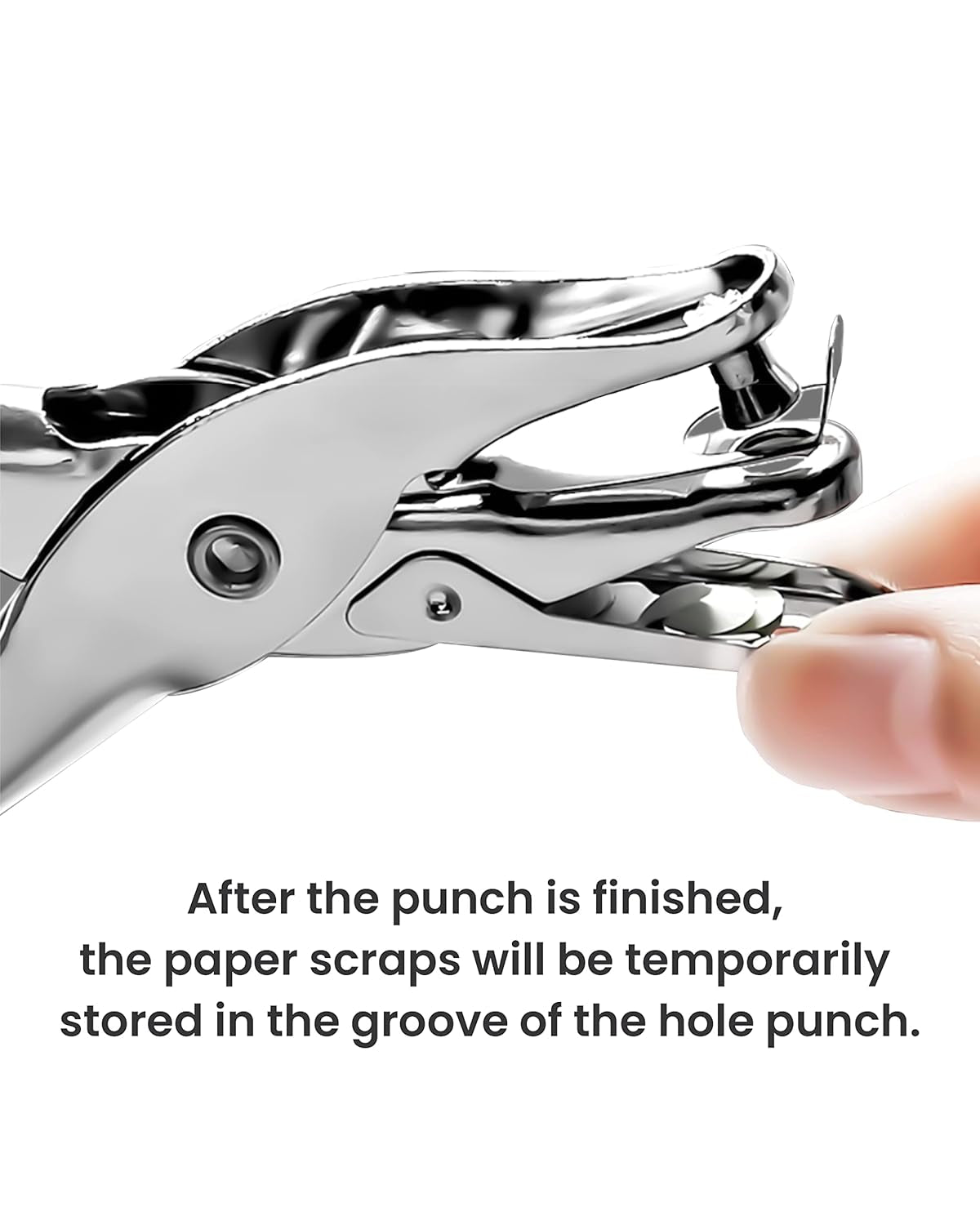 2 Pcs Hole Punch, 1/4 Inch and 1/8 Inch Single Hole Punch,  Hole Puncher Single, Hole Puncher for Crafts, Tags, Tickets, Circle Paper Punches with 6 Sheet Capacity for Home, Office, School