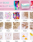 Clay Bead Bracelet Kit -16300Pcs Clay Beads Kit, 56 Colors Clay Beads Bracelet Making Kit, Polymer Clay Bead Bracelet Kit, Crafts Kit for Teen Girls, Mother'S Day Brithday Gifts