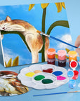 280 Pcs Washable Acrylic Paint for Kids Arts and Crafts, 20 Gouache Watercolor Paint Sets of 12 Colors for Party Classroom Painting Supplies, 20 Flat and 20 Pointed Brushes