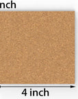 60 Pack 4 X 4 Inch Cork Squares Self-Adhesive Cork Tiles Mat with Strong Adhesive-Backed for Wall Decor and DIY Adhesive