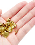 50 Pairs Pin Backs Replacement，Gold Butterfly Tie Tacks, Perfect Blank Pin Keepers for Craft Making Jewelry Making