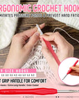 138-Piece Complete Crochet Kit for Beginners Adults & Kids, 25 Acrylic Yarn Colors, Ergonomic Hooks, Scarf Loom, Pompom Makers - Make Amigurumi, Scarves - Learn to Crochet Book - Ideal for All Ages