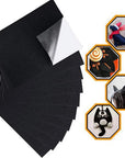 Adhesive Felt Sheet Black Felt 8.3X11.8In 1Mm Fabric Adhesive Sticky Back Felt Sheets for Art and Craft Making (13PCS)