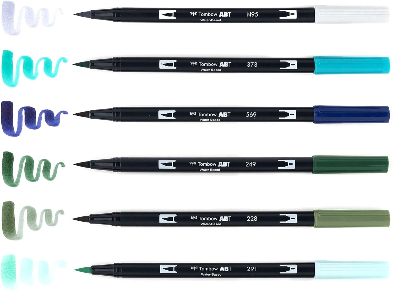 56227 Dual Brush Pen Art Markers, Wonderland, 6-Pack. Blendable, Brush and Fine Tip Markers, Portrait, 1 Count (Pack of 6)