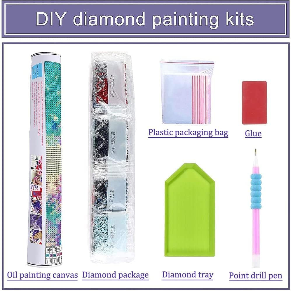 2 Pack Cow Diamond Painting Kits for Adults Cow Diamond Art Full Drill 5D DIY Diamond Painting Kits for Kids Home Wall Decor (Cow 11.8X15.7Inch) …