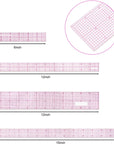 6 Pieces Transparent Ruler Clear Plastic Ruler Beveled French Inch Metric Ruler Sewing Rulers L-Square Rulers Measuring Tool Ruler Set with 2 Grid Scales for Clothes Design