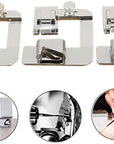 3 Sizes Wide Rolled Hem Pressure Foot Sewing Machine Presser Foot Hemmer Foot Set 1/2 Inch, 3/4 Inch, 1 Inch Low Shank Sewing Machine Presser Foot for Brother Singer