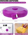 Tape Measure, 10 Pack Measuring Tape for Body 60 Inch, Retractable Fabric Small Tape Measure for Sewing Tailor Medical Craft Cloth