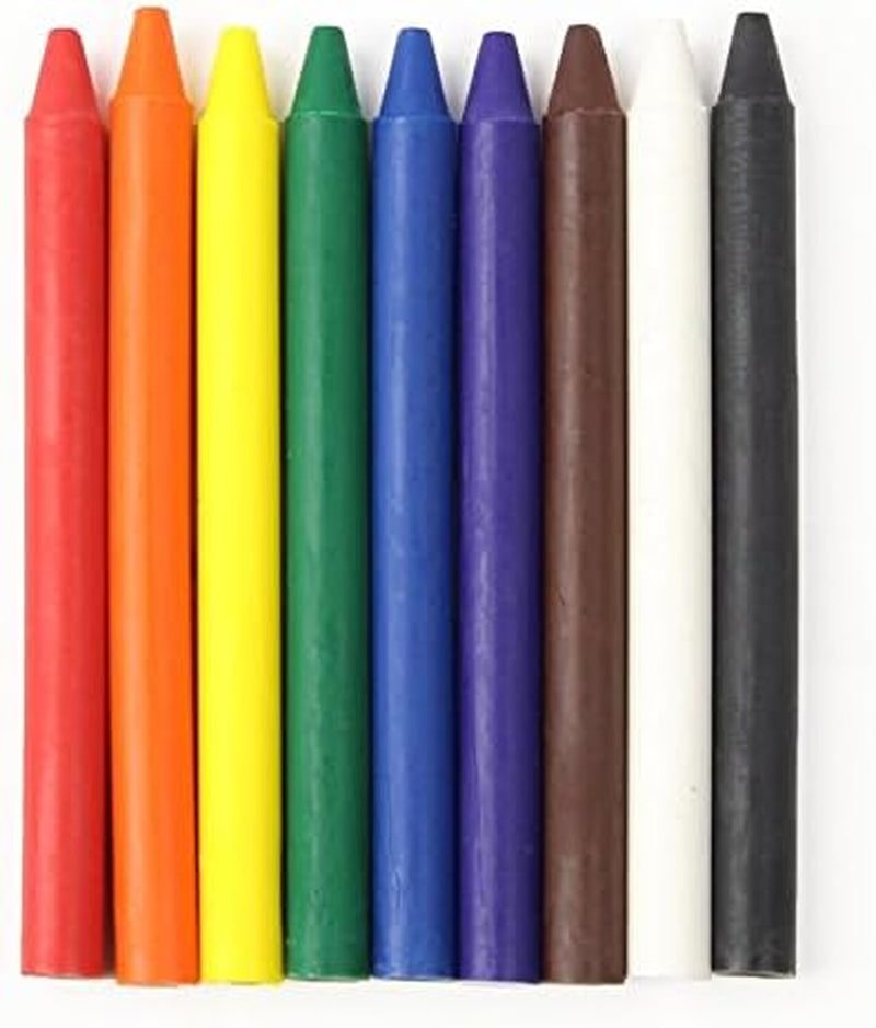 Bulk Unwrapped Crayons Case of 270 (9 Colors, Wax) for Crafting, Parties, Kids | Paperless Crayons with No Paper Wrapper | Safety Tested Compliant with ASTM D-4236