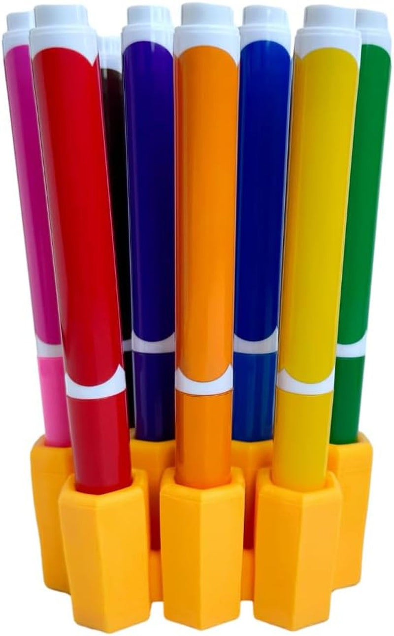 - Marker Parker, Holder to Keep Markers Organized, Fits Most Broad and Fine Tip Markers, 100% Silicone, as Seen on Shark Tank, Markers Not Included (Marigold)