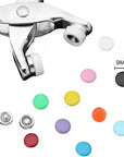 Snap Button Kit,Colorful Metal Snaps Buttons,Hollow and Solid Metal Prong Snaps Buttons with Setting Tool,Snap Button Fasteners Kit Perfect for DIY Crafts Clothesand Sewing.(9.5Mm)
