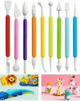9PCS Clay Sculpting Tools Kit - Easy to Use Double-Ended Polymer & Pottery Carving Set with Comfortable Grip Tools for Clay Sculpey & Modeling Clay Ideal for Kids and Adults