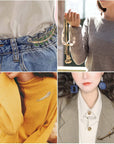 5Pcs 5 Styles Extra Large Safety Pins Vintage Alloy Brooches Safety Pins Heavy Duty Quality Lapel Pins for Scarf Blankets Skirts Kilts Knitted Fabric Crafts