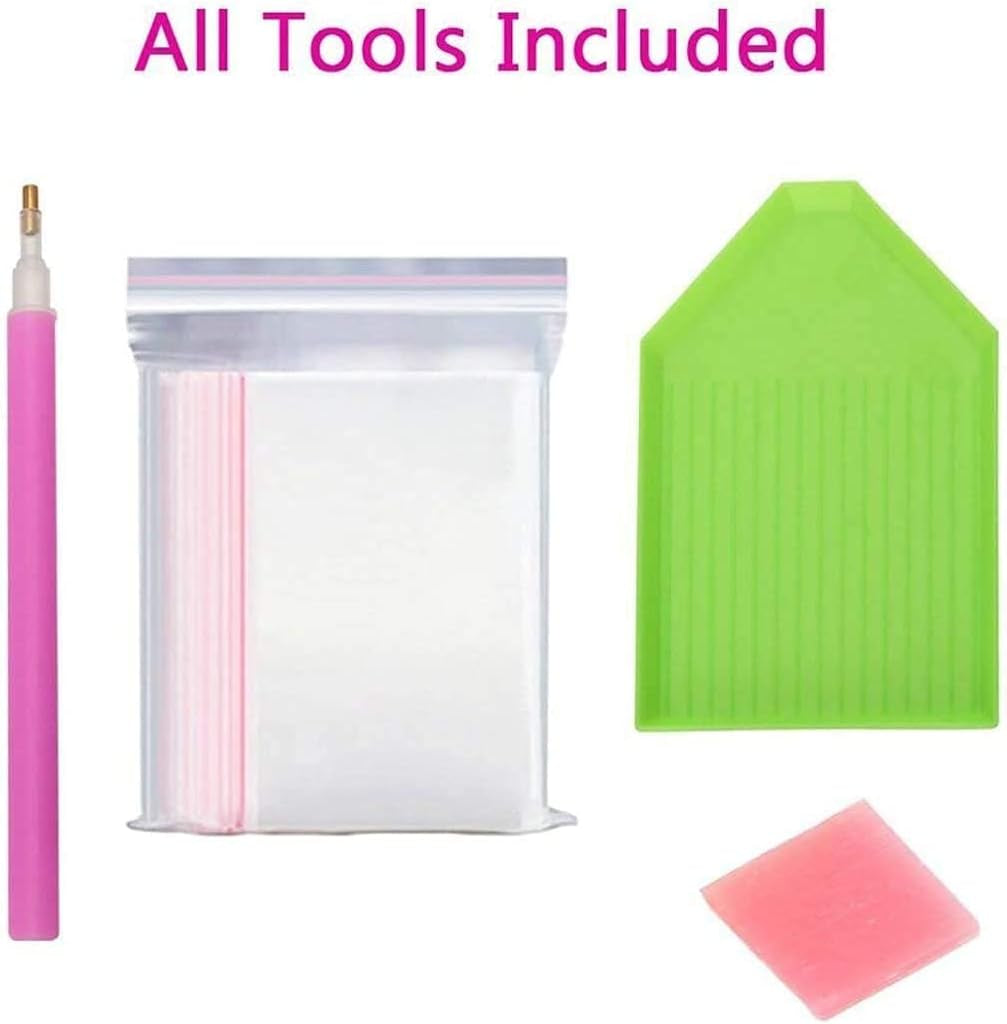 Diamond Painting Kits,  5D Drill Jewel Paint by Numbers for Adults and Kids with Diamond Art Painting Kits, Perfect for Home Decoration and Room Wall Decor (12X16Inch)