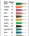 ® Glue Applicator Syringe for Flatback Rhinestones & Hobby Crafts, 5 Ml with 15 Gauge Orange Precision Tip - Value Pack of 10