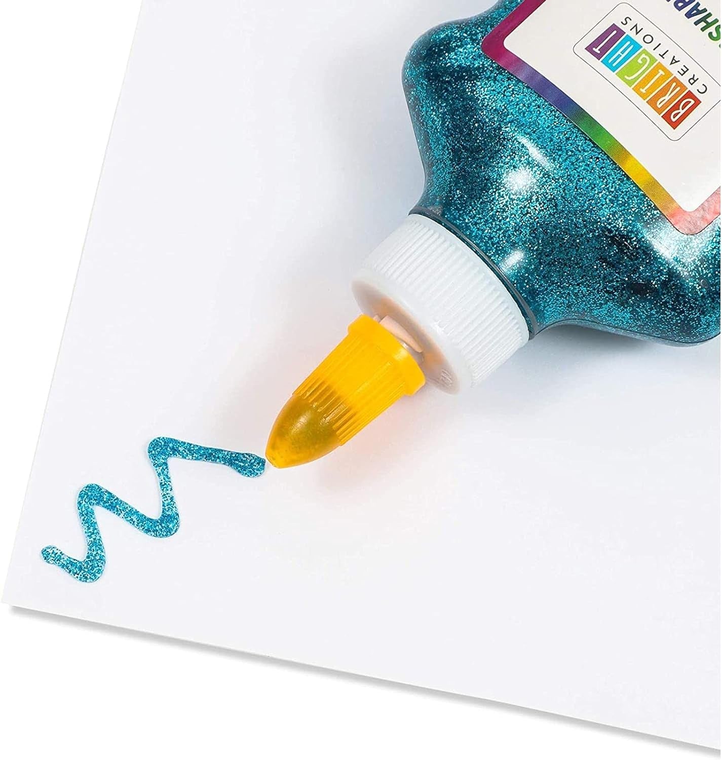 Glue with Glitter for Arts and Crafts, 8 Colors (6.76 Oz, 8 Pack)