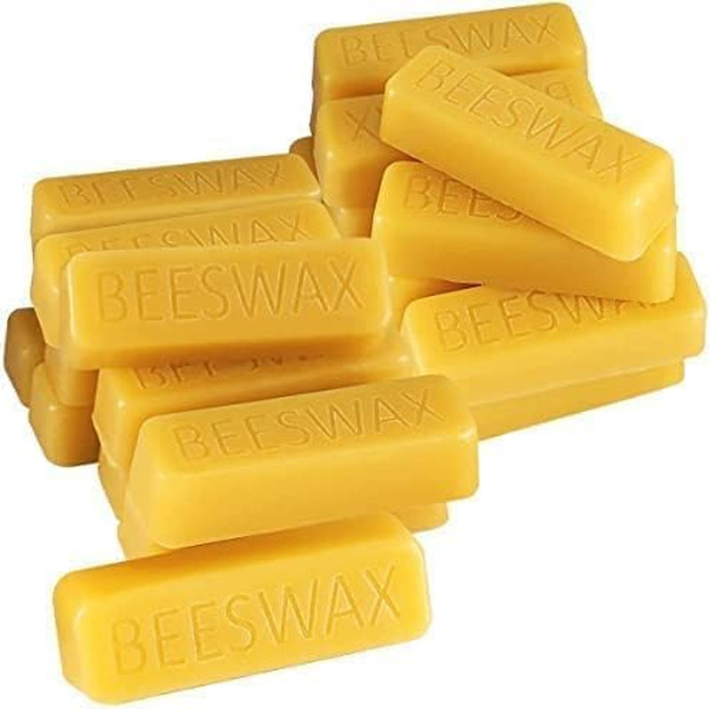 24 Yellow Beeswax Blocks, Bees Wax Making, DIY Projects, Candle Making,1 Oz Each