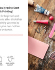Super Value Block Printing Starter Kit – Includes Ink, Brayer, Lino Handle and Cutters, Speedy-Carve