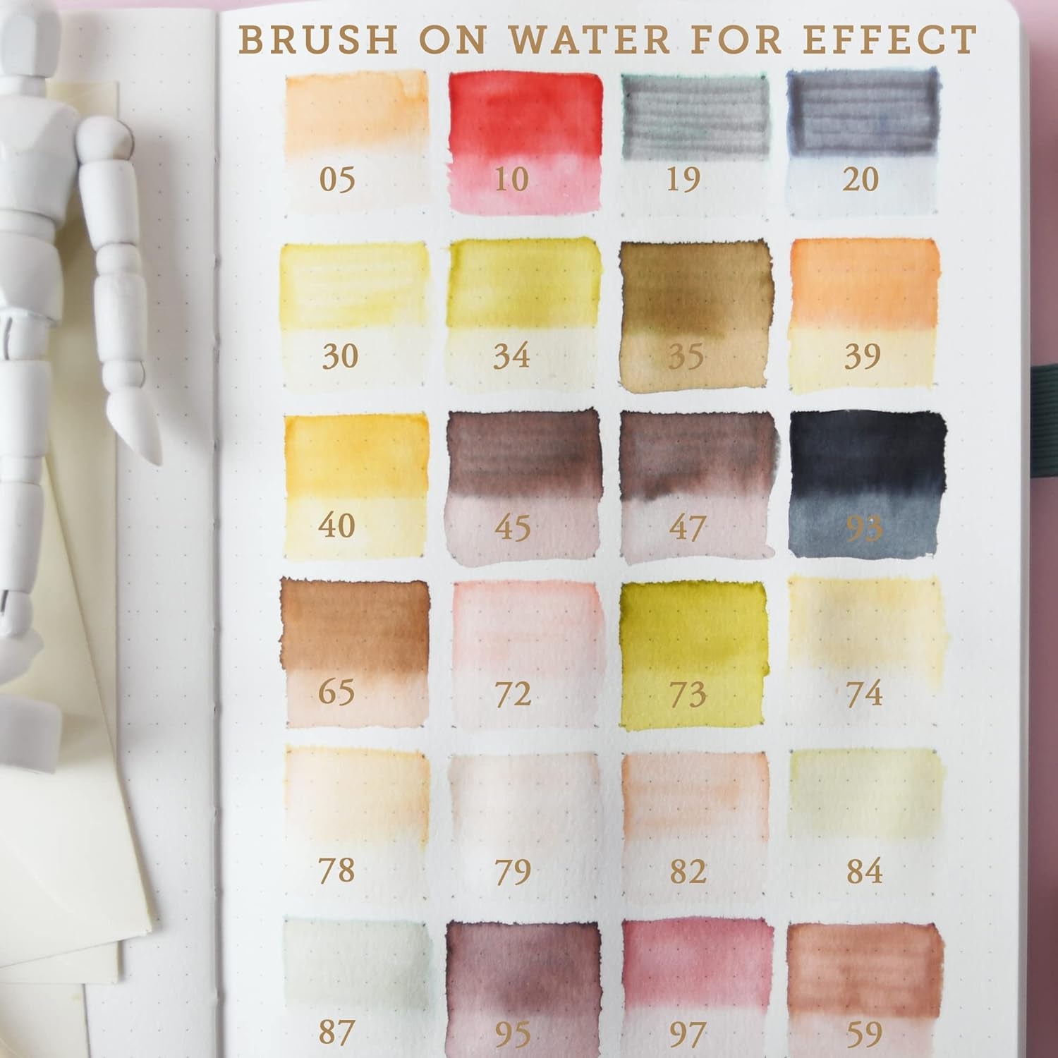 24 Skin Tones Dual Tip Marker Pens, Hair and Portrait Watercolor Sketch Set – Fine and Brush Ends, Art Supplies for Coloring, Sketching and Drawing