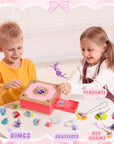 Girl Toys Craft Kit Magic Jewelry Making Kit,Kids DIY Magic Box,3D Magic DIY Kits for Girls 146 Pcs,Little Magic Mixie,Jewelry Craft Kits for Girls Ages 6+,Girls Birthday Gifts