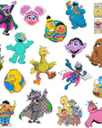 Sesame Street Sticker Pack Die Cut Vinyl Large Deluxe Stickers Variety Pack - Laptop, Water Bottle, Scrapbooking, Tablet, Skateboard, Indoor/Outdoor - Set of 50