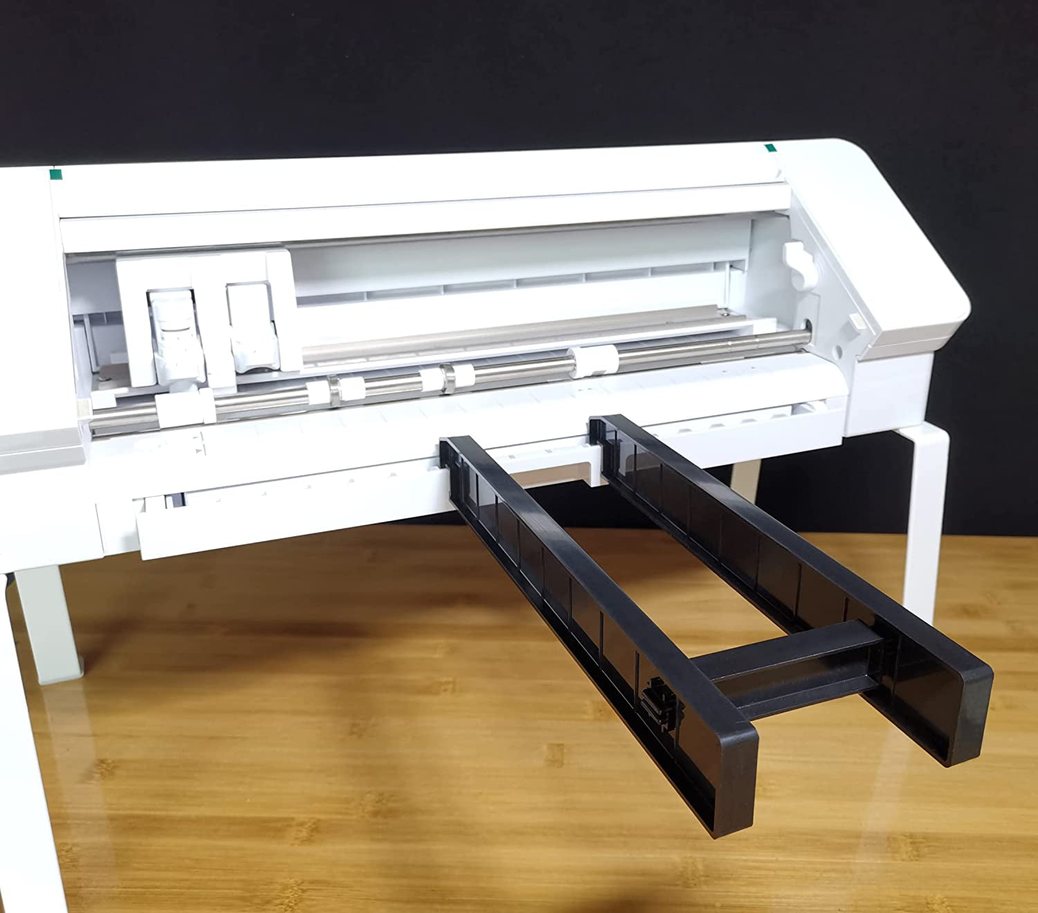 Extension Tray Compatible with Silhouette Cameo 4,Extender Tray Compatible with Silhouette Cameo 4 Cutting Mat,Cutting Mat Extender Support for Cameo 4 (Black)